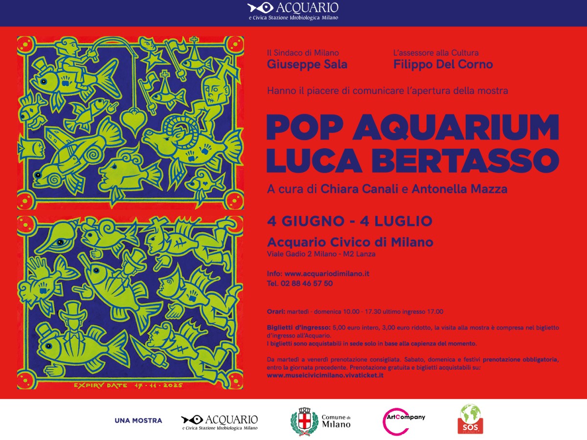 POP AQUARIUM di Luca Bertasso apre all’Acquario Civico di&nbsp;Milano